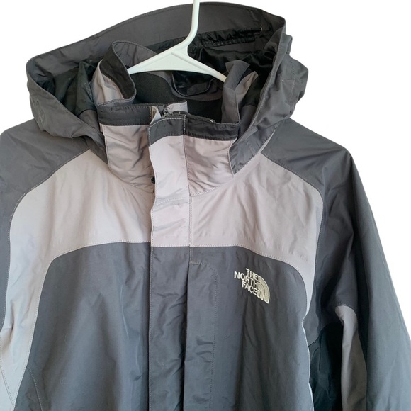 The North Face Men's Jacket Large Gray Black With Liner Hyvent Winter Coat - Picture 2 of 10